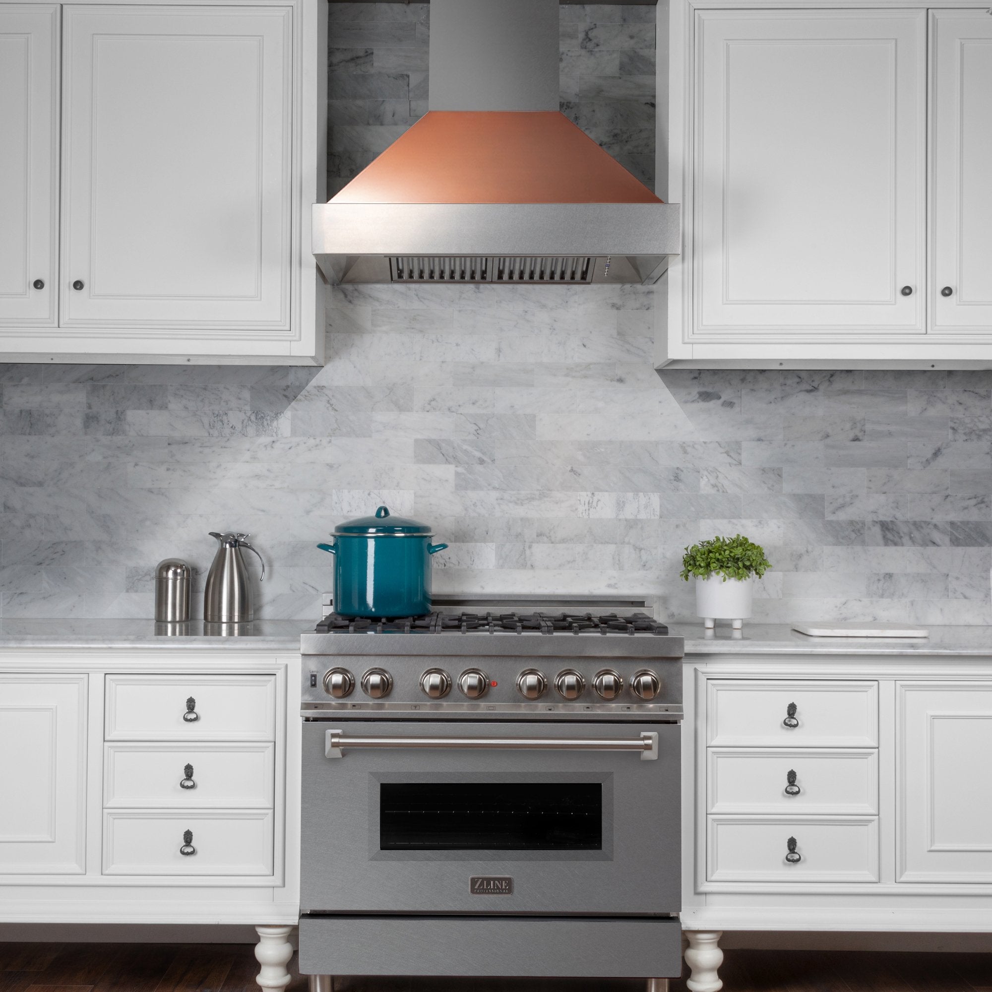 DuraSnow® Stainless Steel Range Hood with Copper Shell (8654C)
