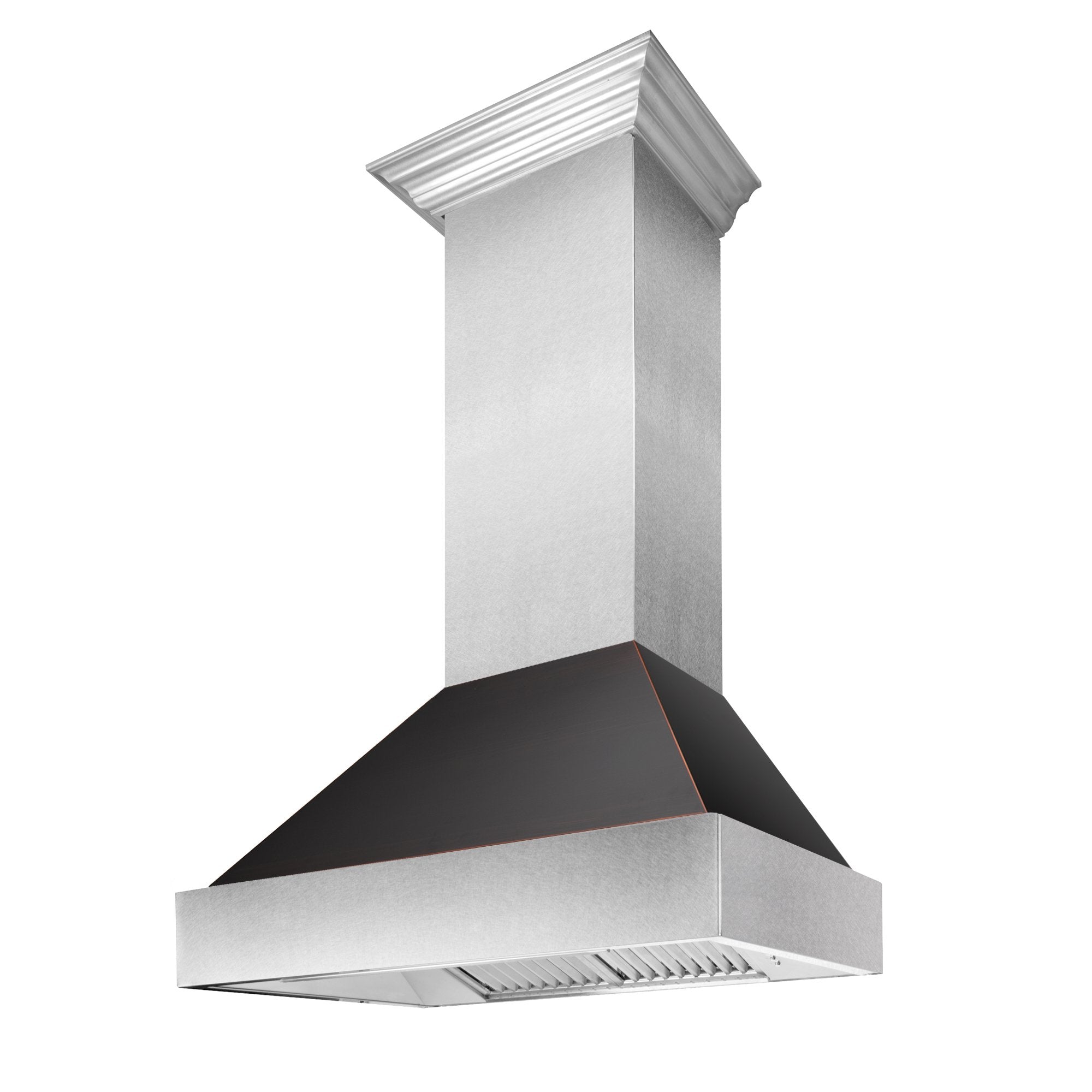 DuraSnow® Stainless Steel Range Hood with Oil Rubbed Bronze Shell (8654ORB)