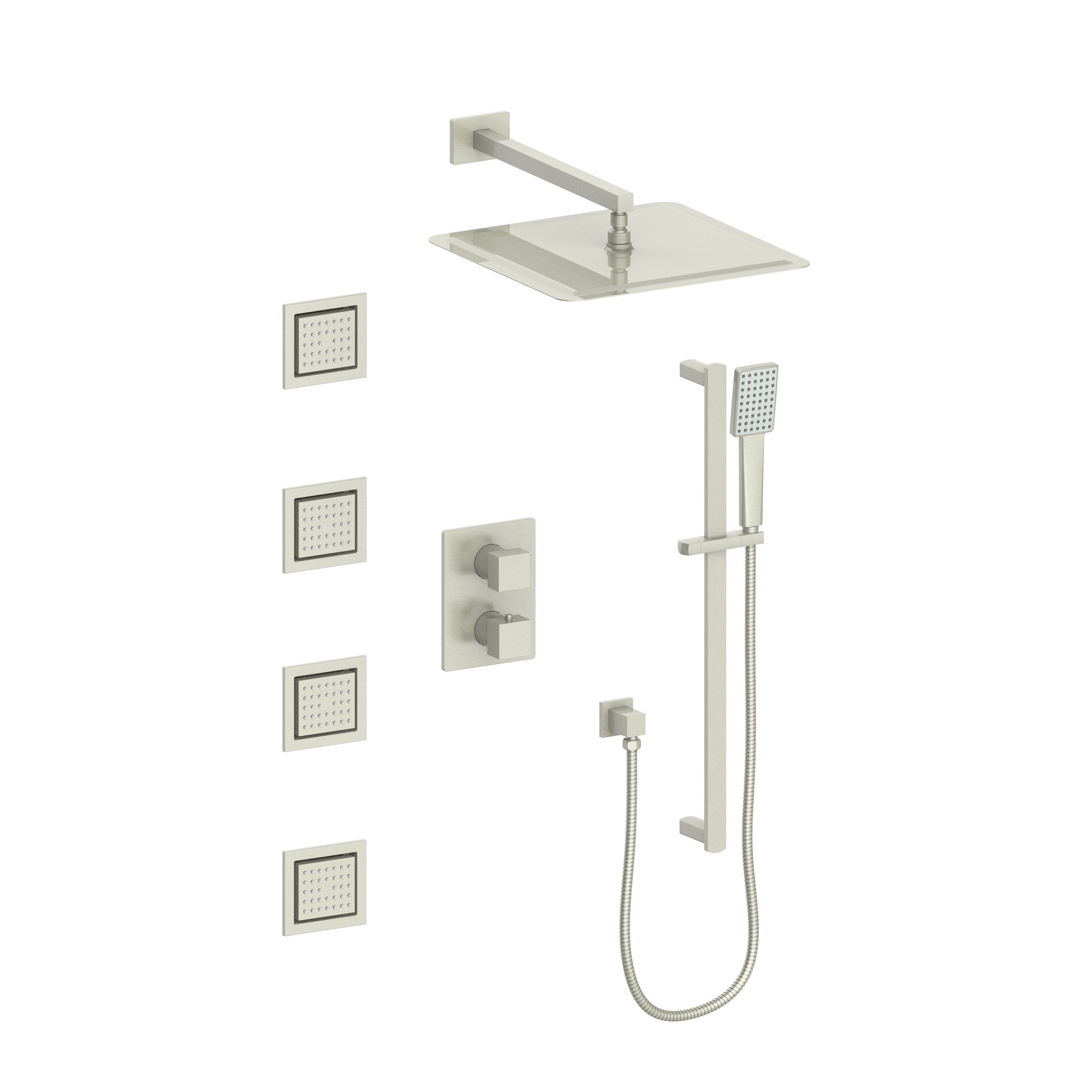 Therangehoodstore.com, ZLINE Crystal Bay Thermostatic Shower System with Body Jets, color options available (CBY-SHS-T3), CBY-SHS-T3-BN,