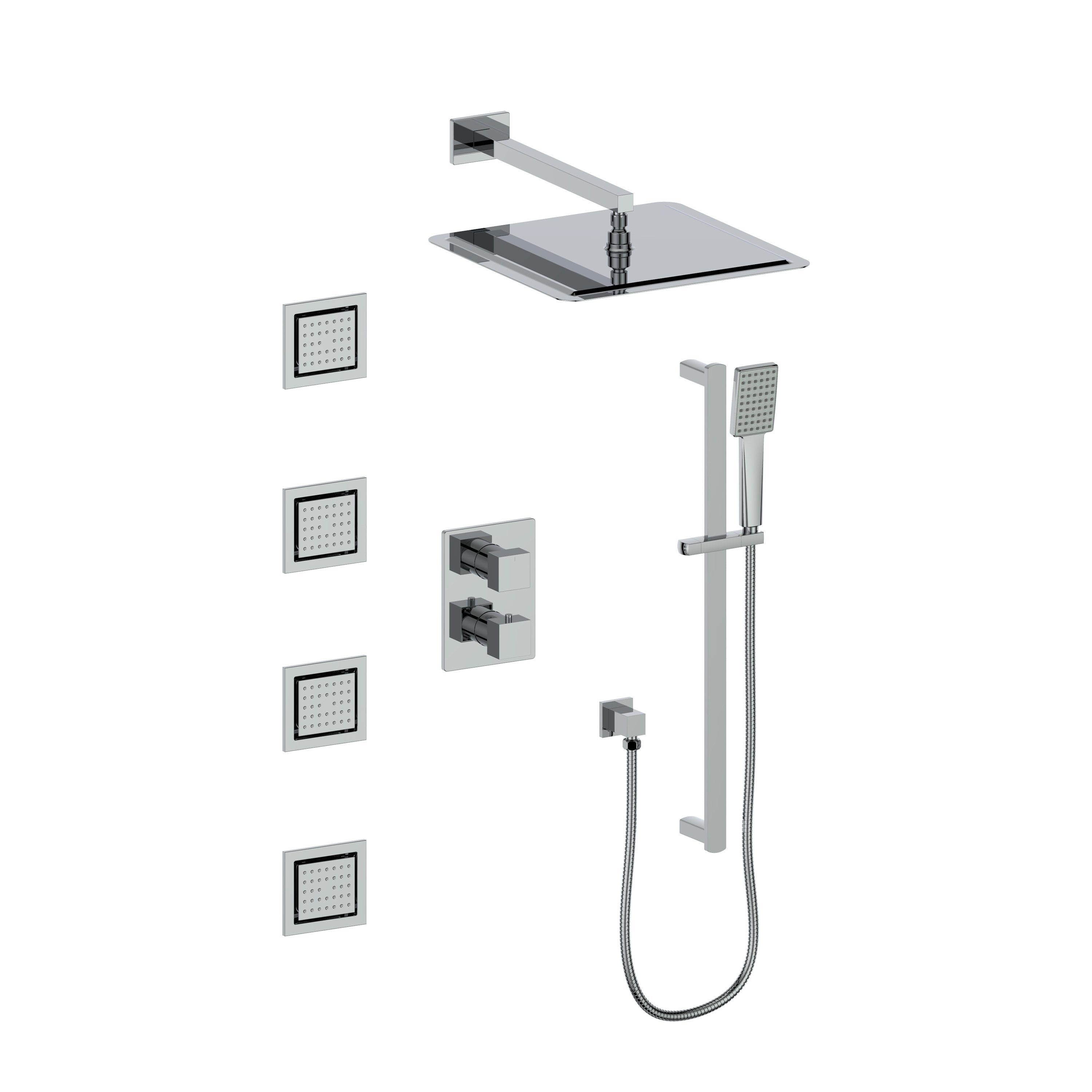 Therangehoodstore.com, ZLINE Crystal Bay Thermostatic Shower System with Body Jets, color options available (CBY-SHS-T3), CBY-SHS-T3-CH,