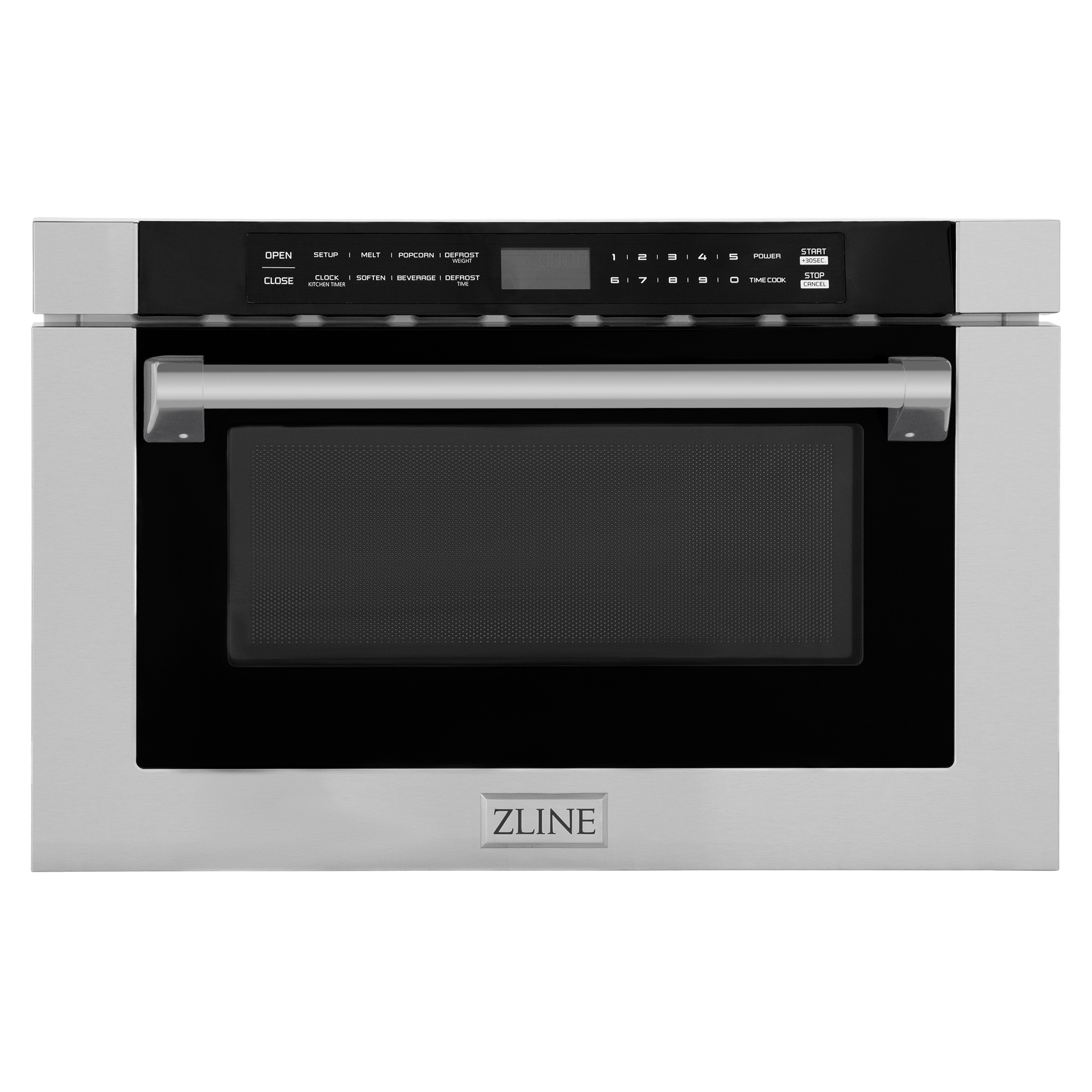 ZLINE 24" 1.2 cu. ft. Built-in Microwave Drawer with a Traditional Handle in Stainless Steel (MWD-1-H)