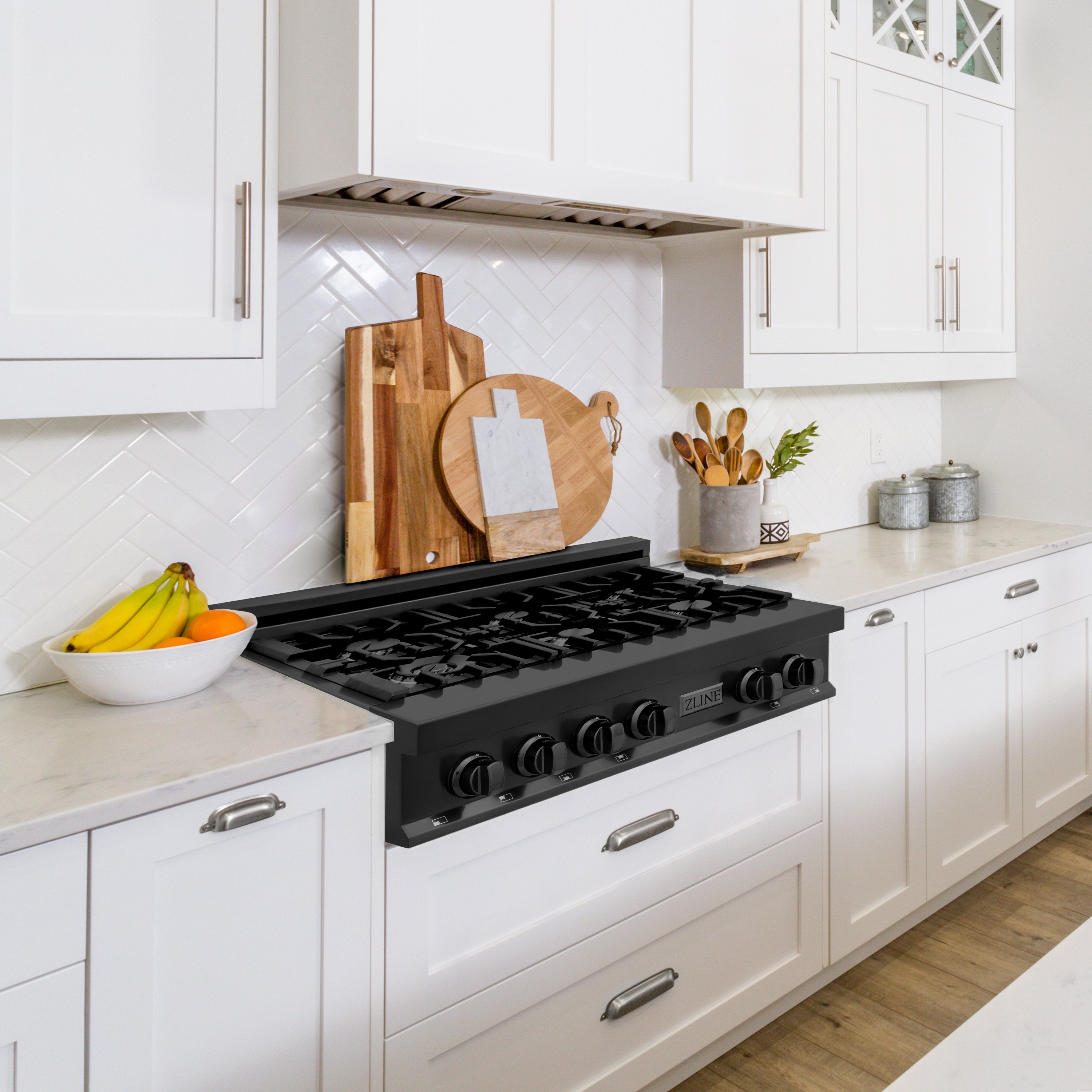 ZLINE 36" Ceramic Rangetop in Black Stainless (RTB-36)