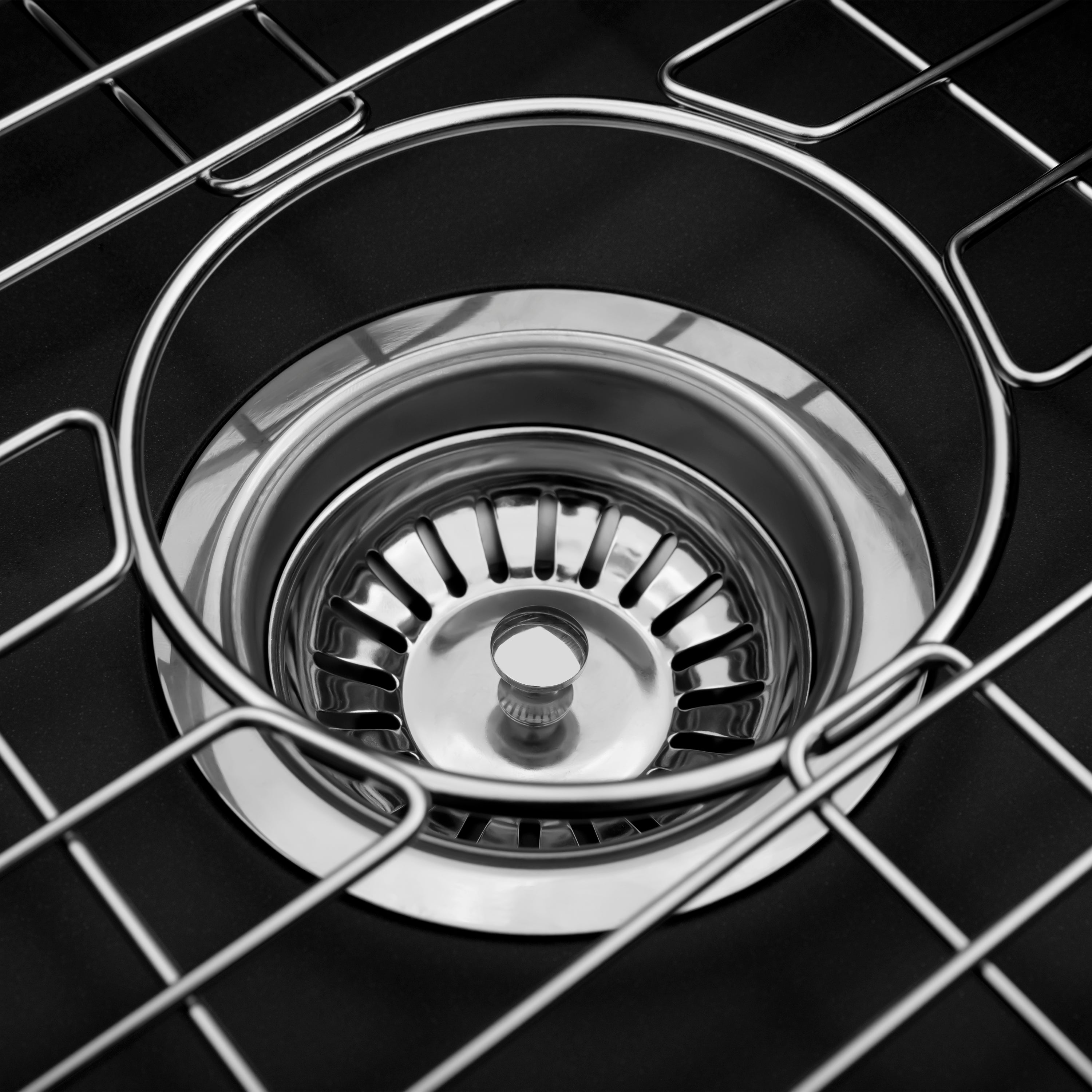 ZLINE 33" Siena Farmhouse Double Bowl Apron Mount Quartz Sink in Matte Black (SK-QAD-MB-33)