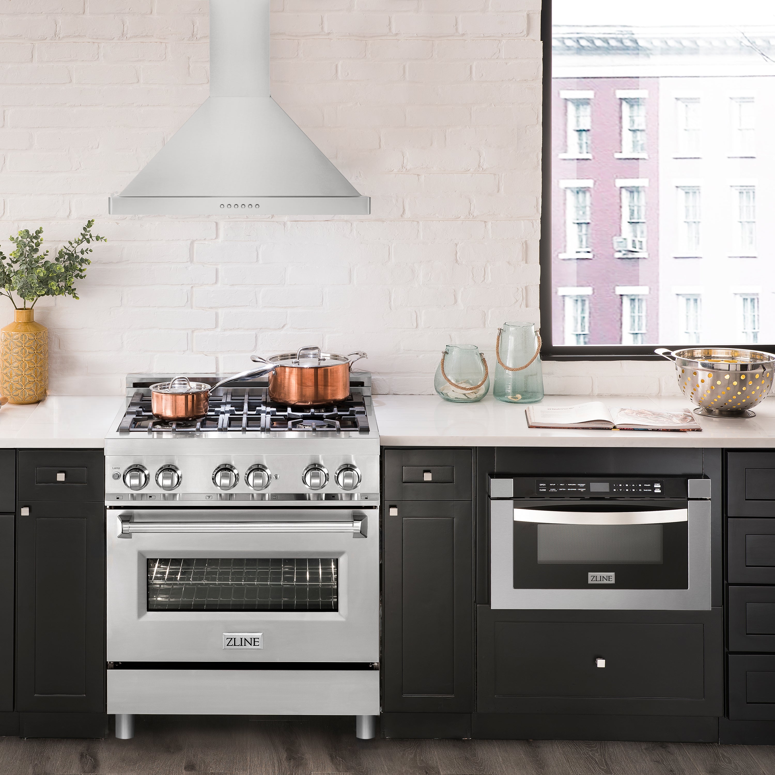 ZLINE Alpine Series Ducted Wall Mount Range Hood in Stainless Steel (ALP10WL)