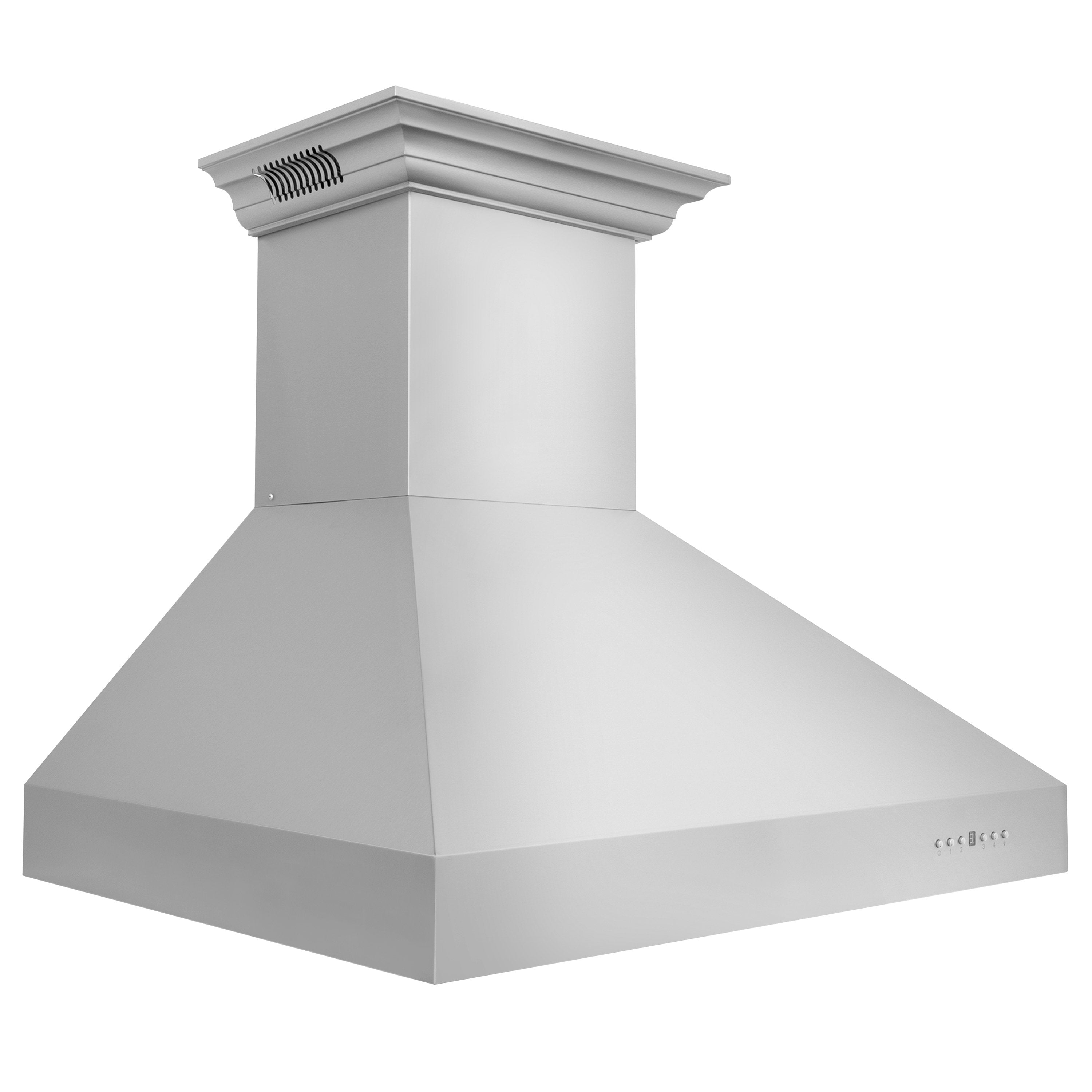 ZLINE Professional Wall Mount Range Hood in Stainless Steel with Built-in CrownSound™ Bluetooth Speakers (697CRN-BT)