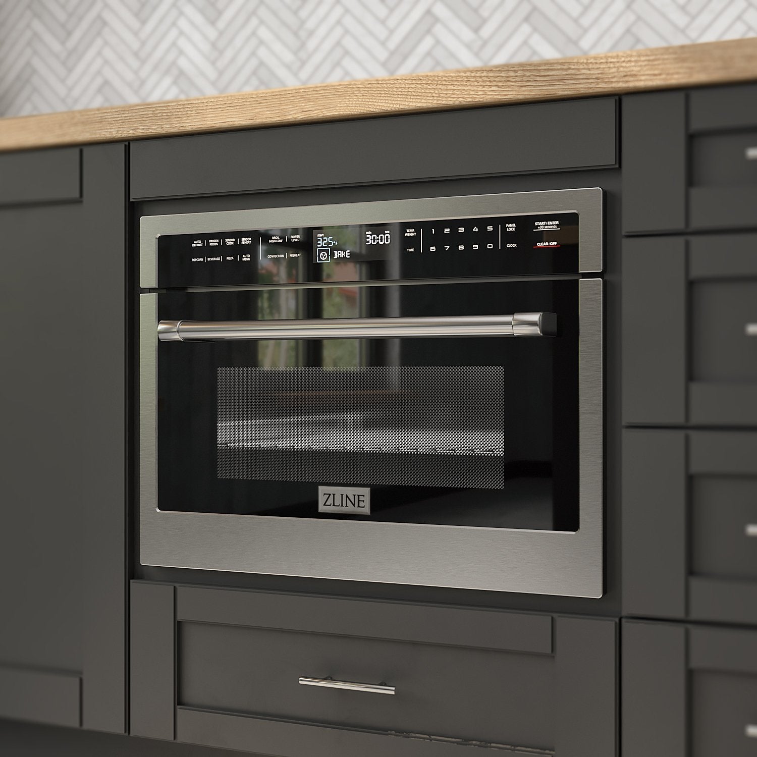 ZLINE Kitchen and Bath, ZLINE 24" Microwave Oven in Stainless Steel (MWO-24), MWO-24,