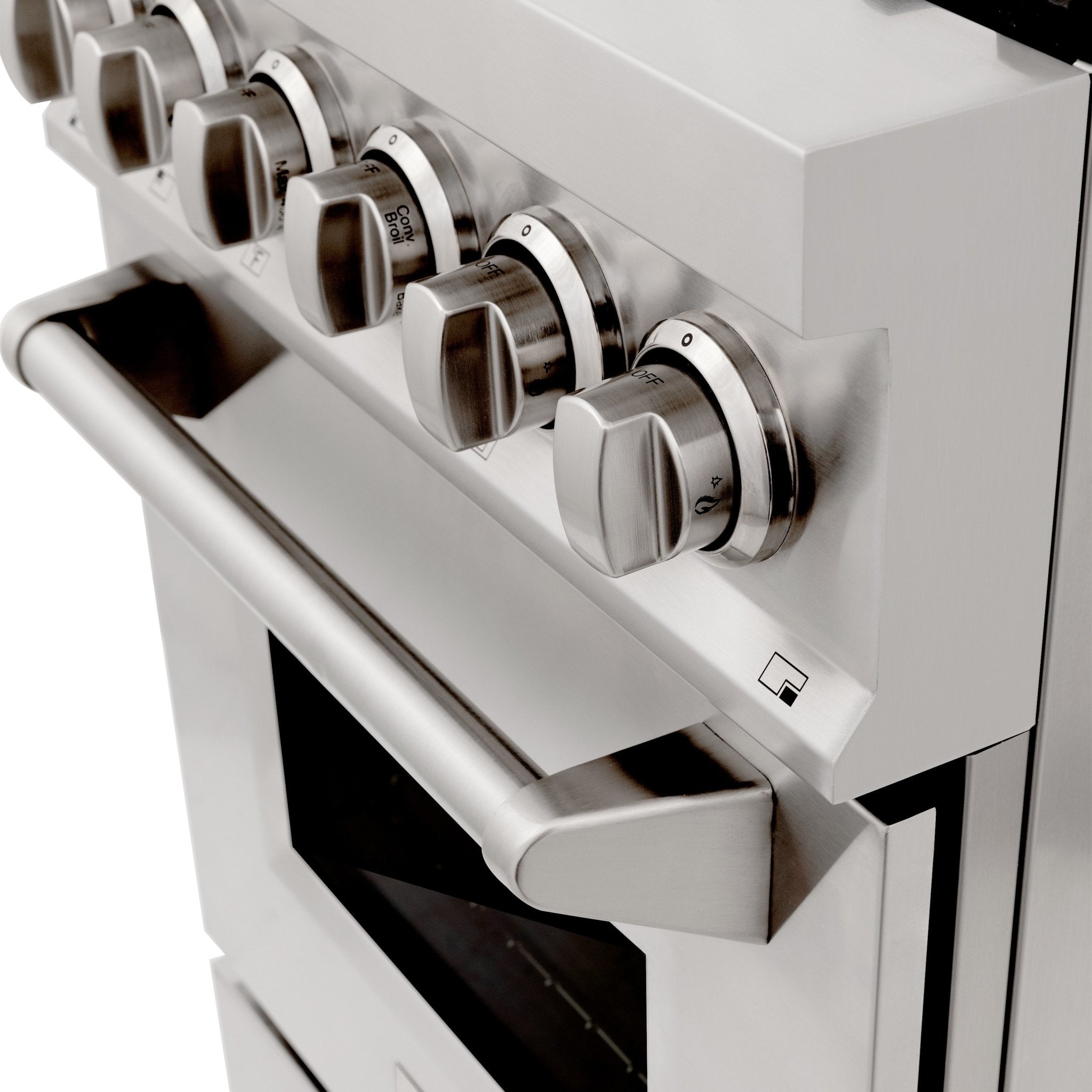 ZLINE Kitchen and Bath, ZLINE 24" Professional Dual Fuel Range with Color Options (RA24), RA24,