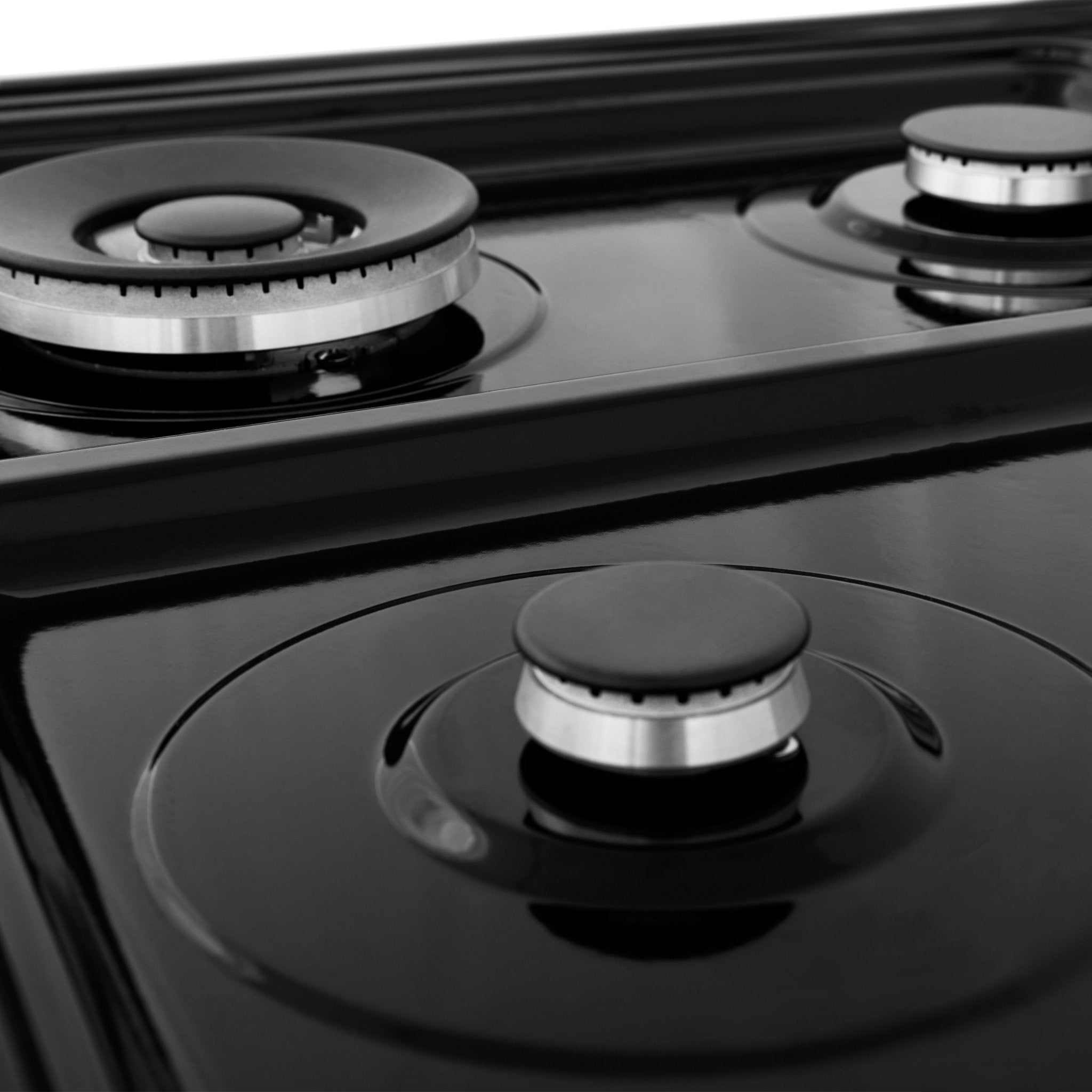 ZLINE Kitchen and Bath, ZLINE 30" Professional 4.0 cu. ft. Gas on Gas Range in Black Stainless Steel (RGB-30), RGB-30,