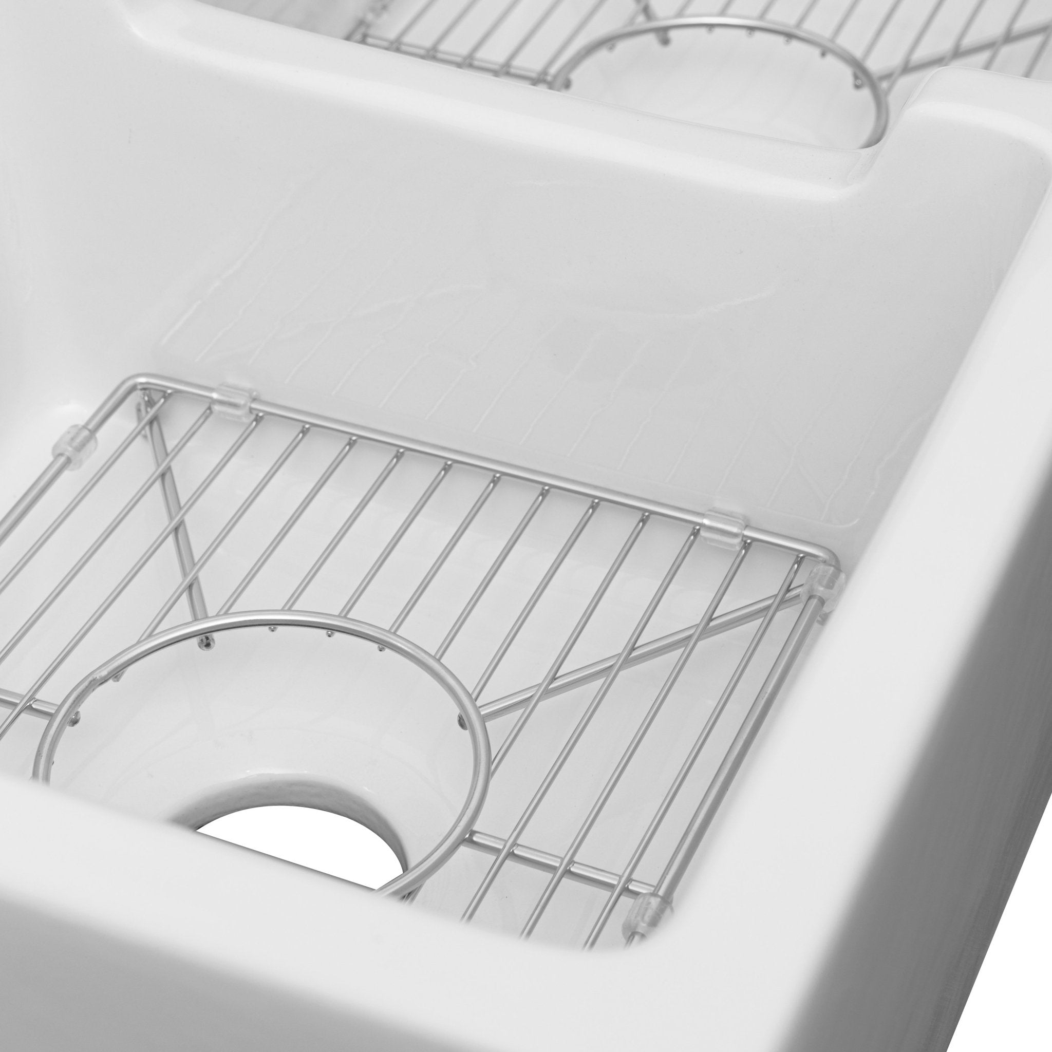ZLINE Kitchen and Bath, ZLINE 36" Palermo Farmhouse Reversible Fireclay Sink (FRC5121), FRC5121-WH-36,