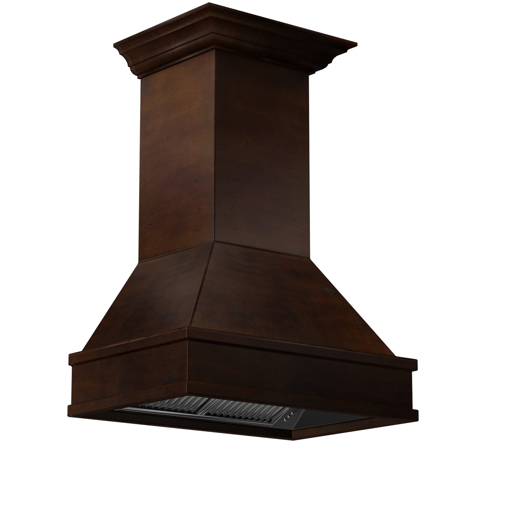 ZLINE 36" Wooden Wall Mount Range Hood in Walnut and Hamilton - Includes Single Remote Motor (329WH-RS-36-400) - Rustic Kitchen & Bath - Range Hoods - ZLINE Kitchen and Bath