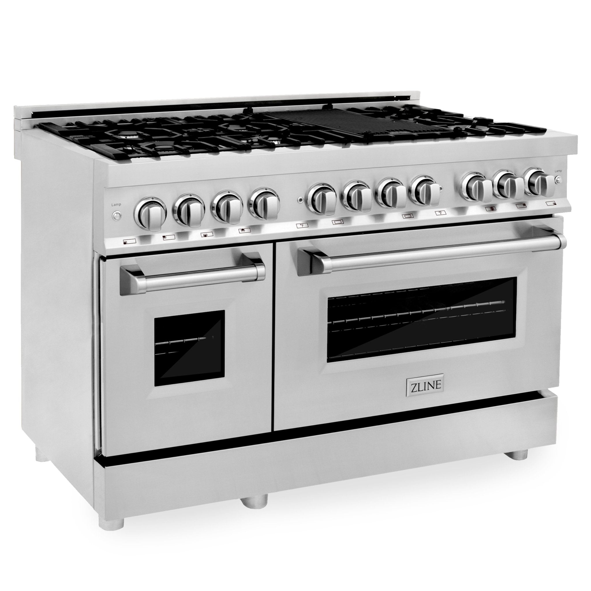 ZLINE Kitchen and Bath, ZLINE 48" Professional Dual Fuel Range in Stainless Steel, RA48,