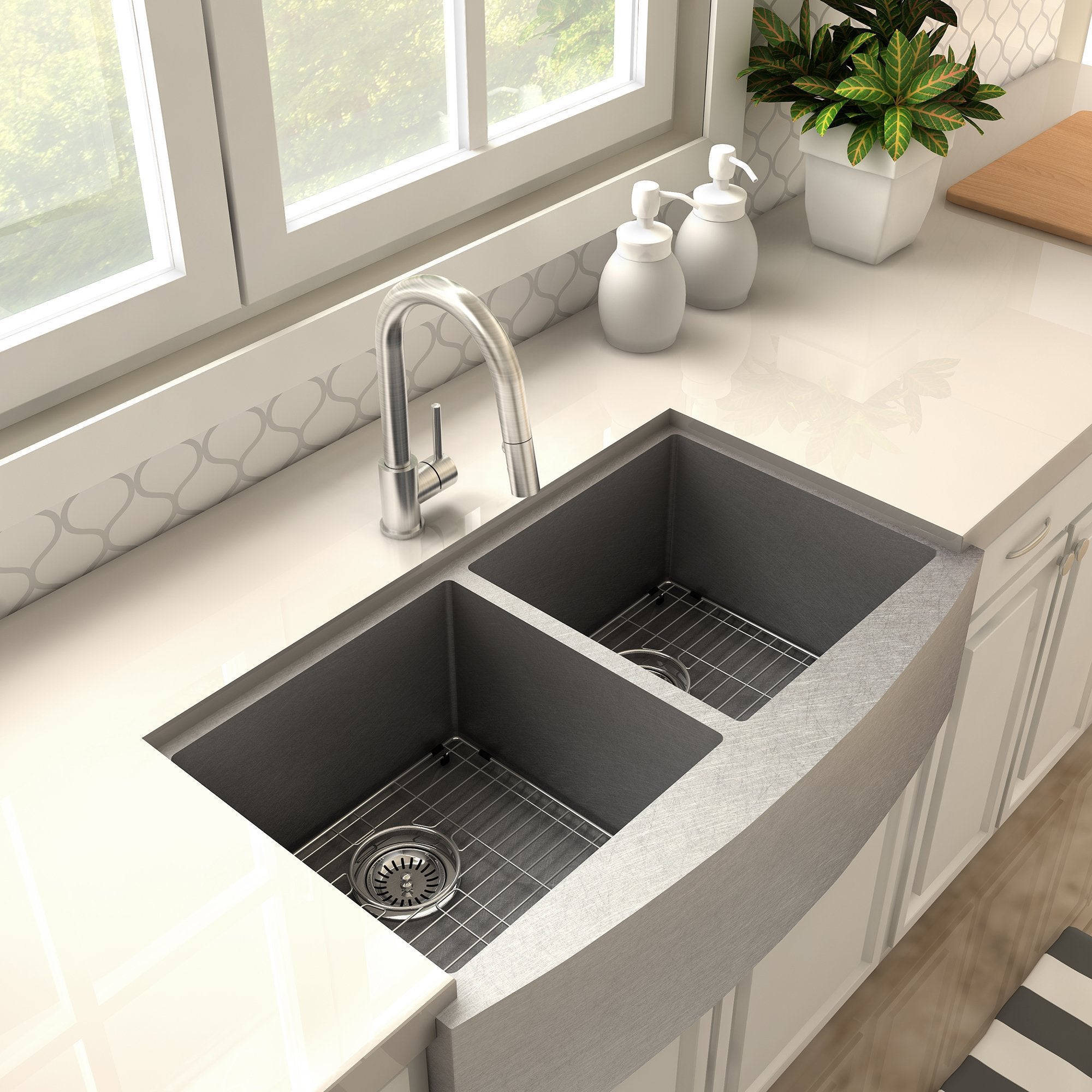 ZLINE Kitchen and Bath, ZLINE Dante Kitchen Faucet (DNT-KF), DNT-KF-BN,