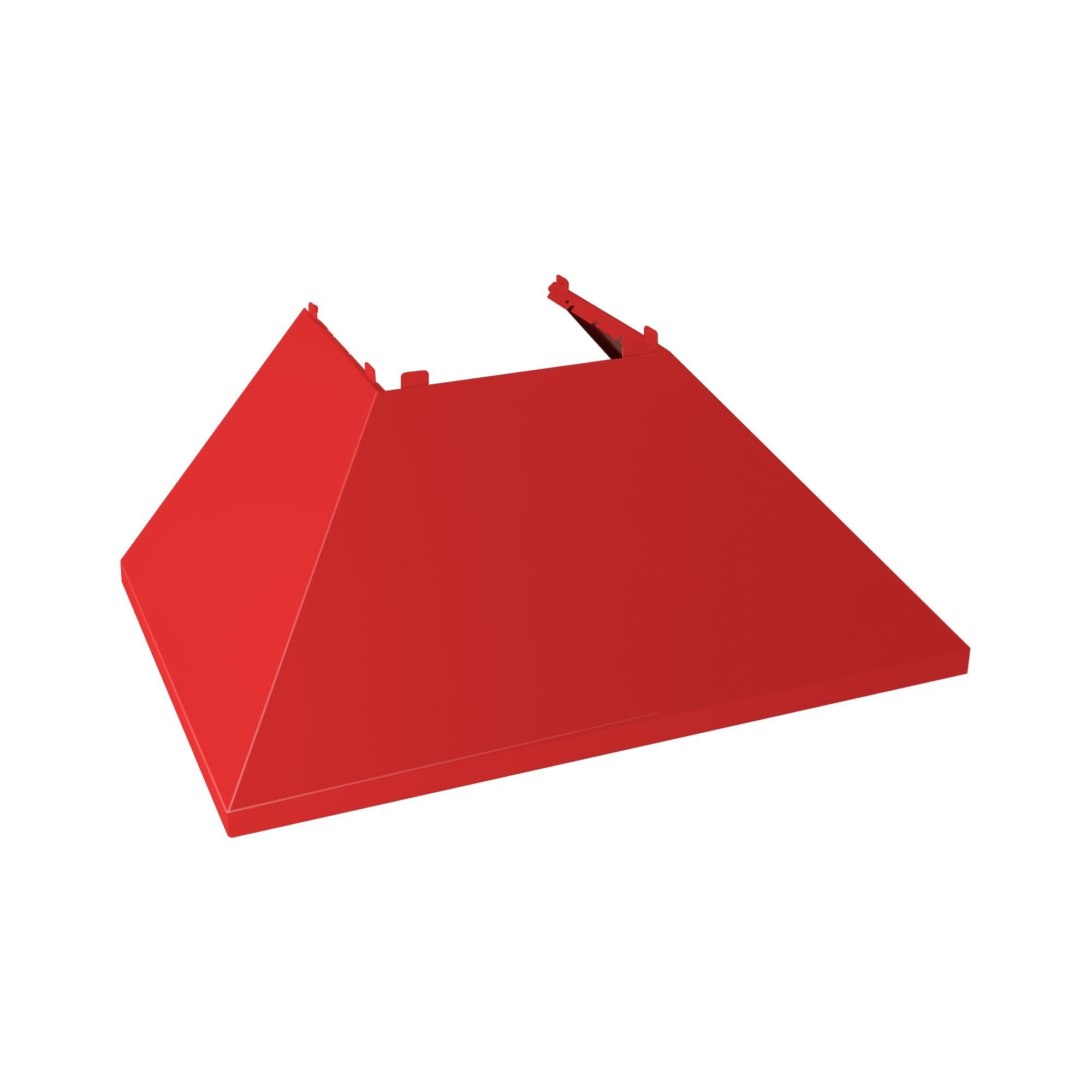 ZLINE Kitchen and Bath, ZLINE DuraSnow® Stainless Steel Range Hood with Red Matte Shell (8654RM), 8654RM-30,