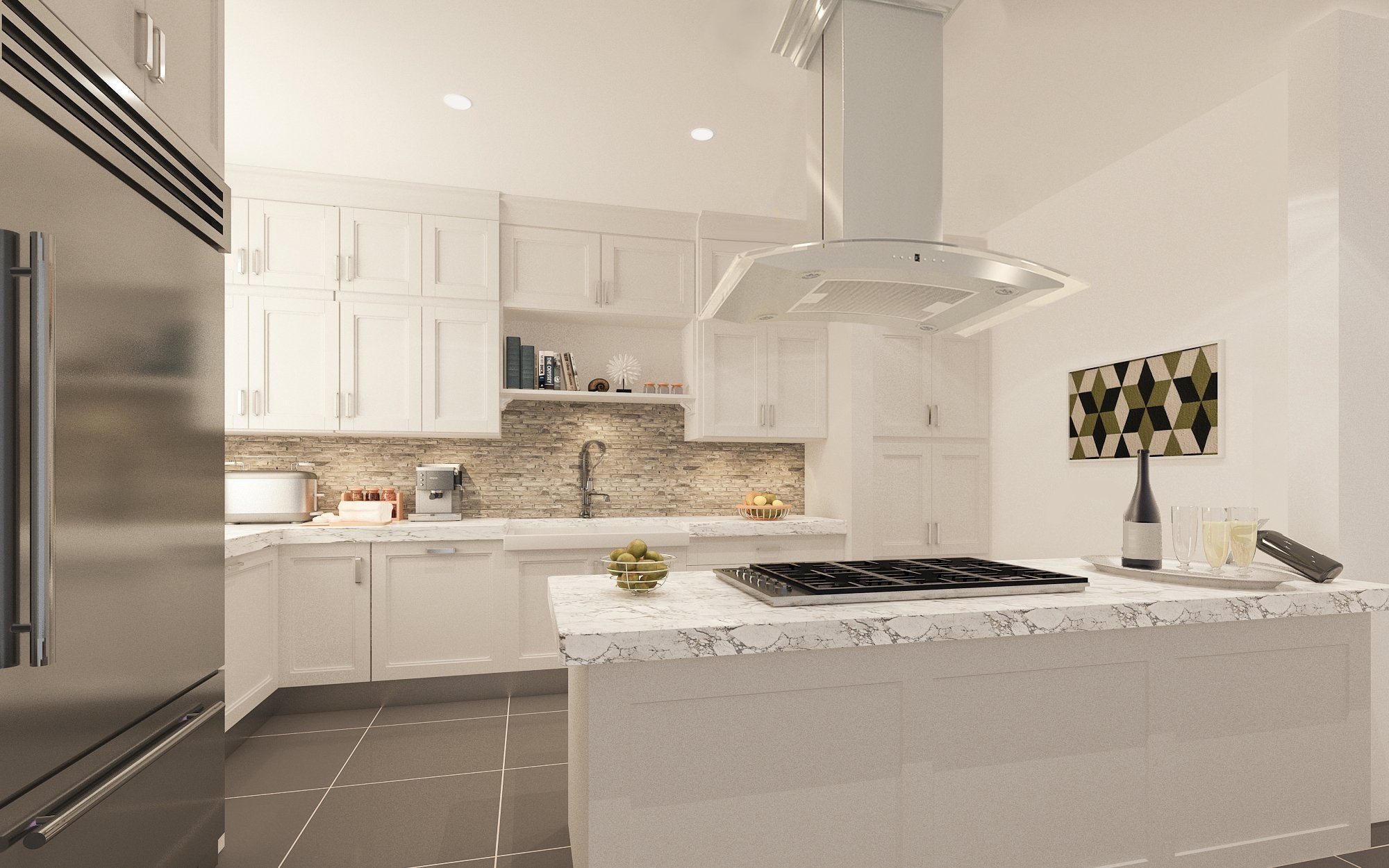 ZLINE Kitchen and Bath, ZLINE Island Mount Range Hood in DuraSnow® Stainless Steel & Glass (8GL14iS), 8GL14iS-30, ZLINE Island Range Hood in DuraSnow® Stainless Steel & Glass (8GL14iS)