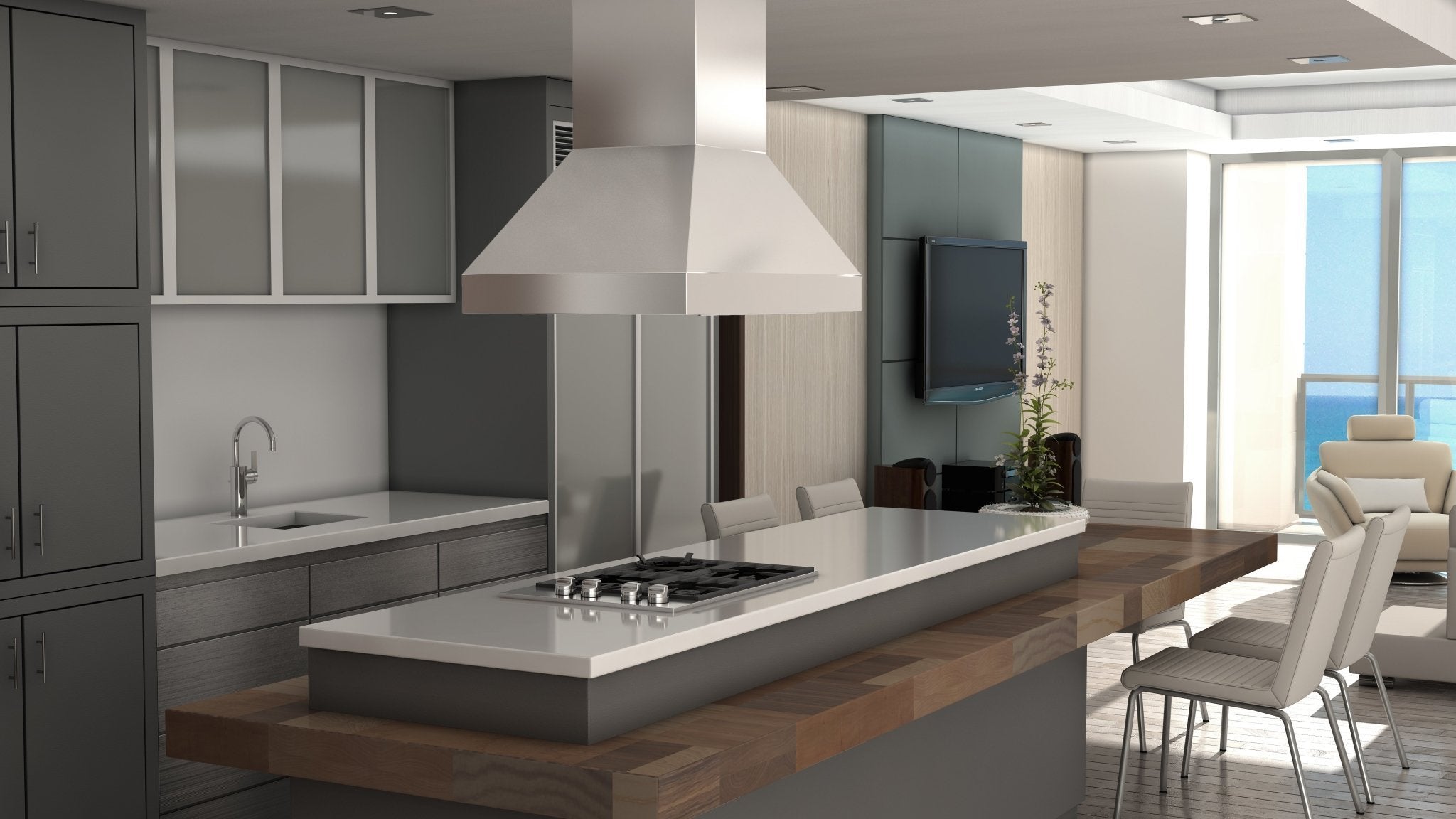 ZLINE Kitchen and Bath, ZLINE Island Mount Range Hood in Stainless Steel (597i), 597i-30,