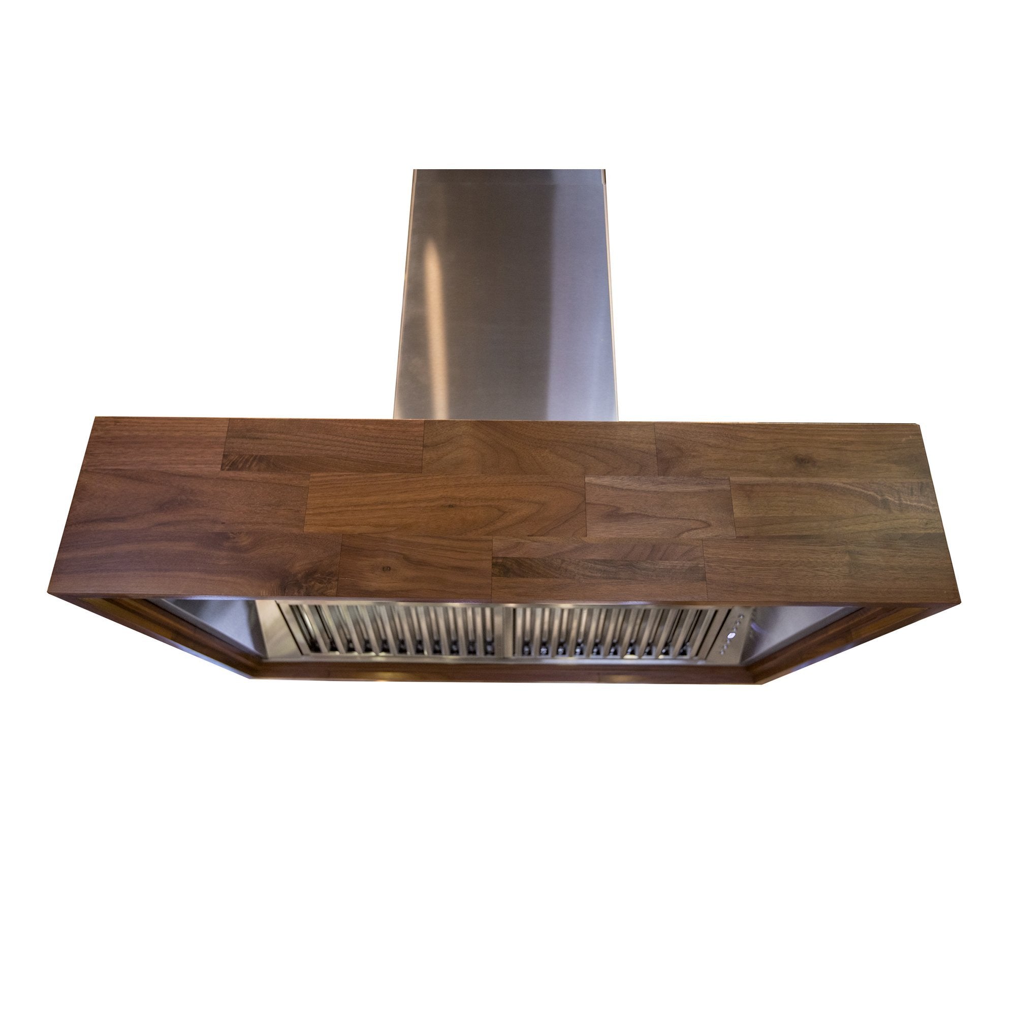 ZLINE Kitchen and Bath, ZLINE Single Remote Blower Designer Series Wooden Island Mount Range Hood in Butcher Block (681iW-RS-400), 681iW-RS-30-400,