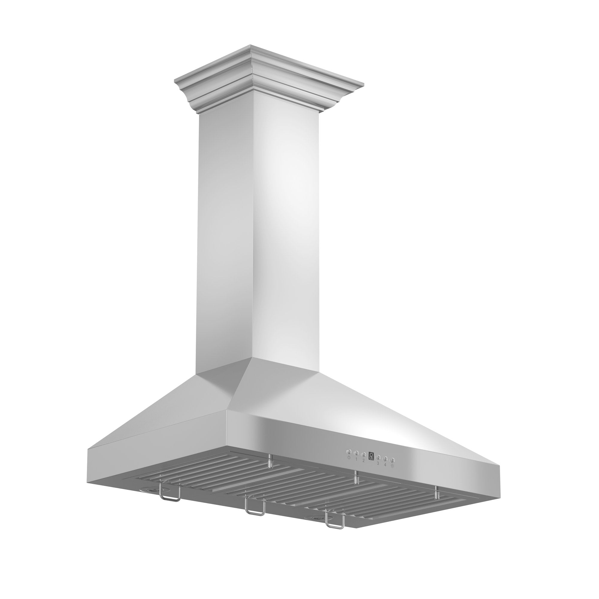 ZLINE  Wall Mount Range Hood in Stainless Steel with Crown Molding (KL3CRN)