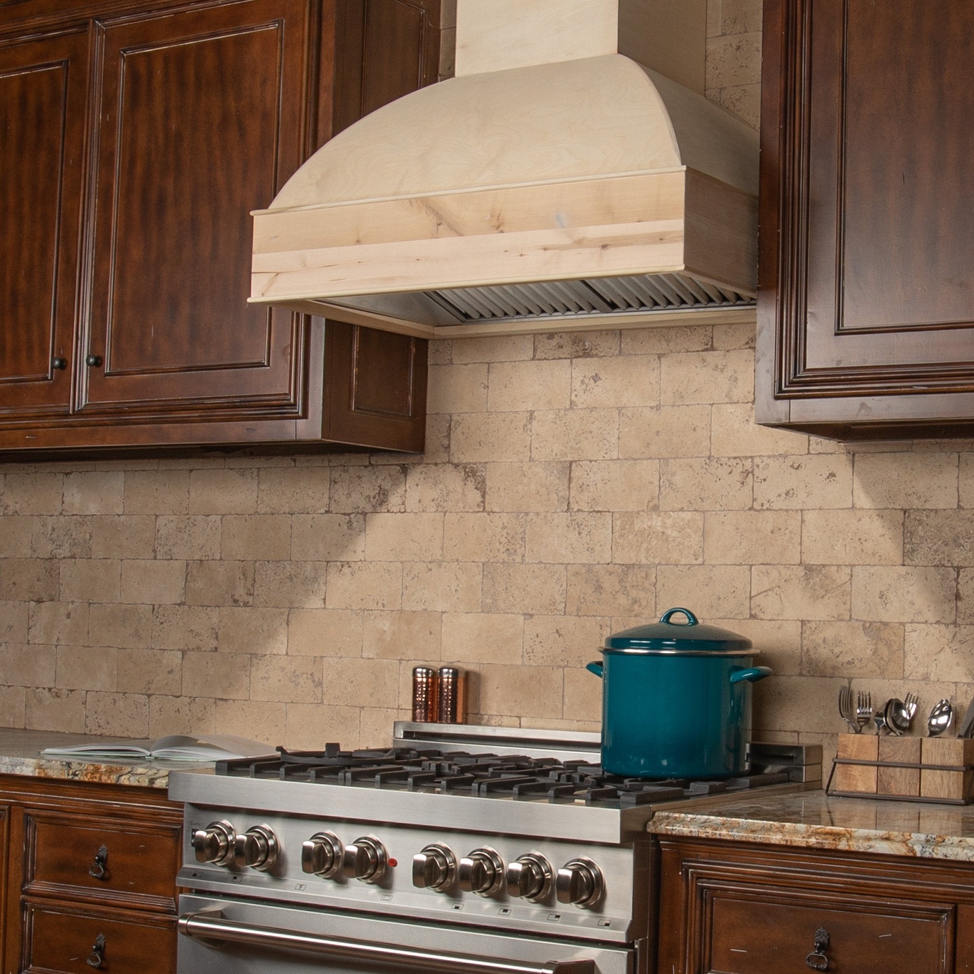 ZLINE Kitchen and Bath, ZLINE Unfinished Wooden Wall Mount Range Hood - Includes Motor (369UF), 369UF-30,