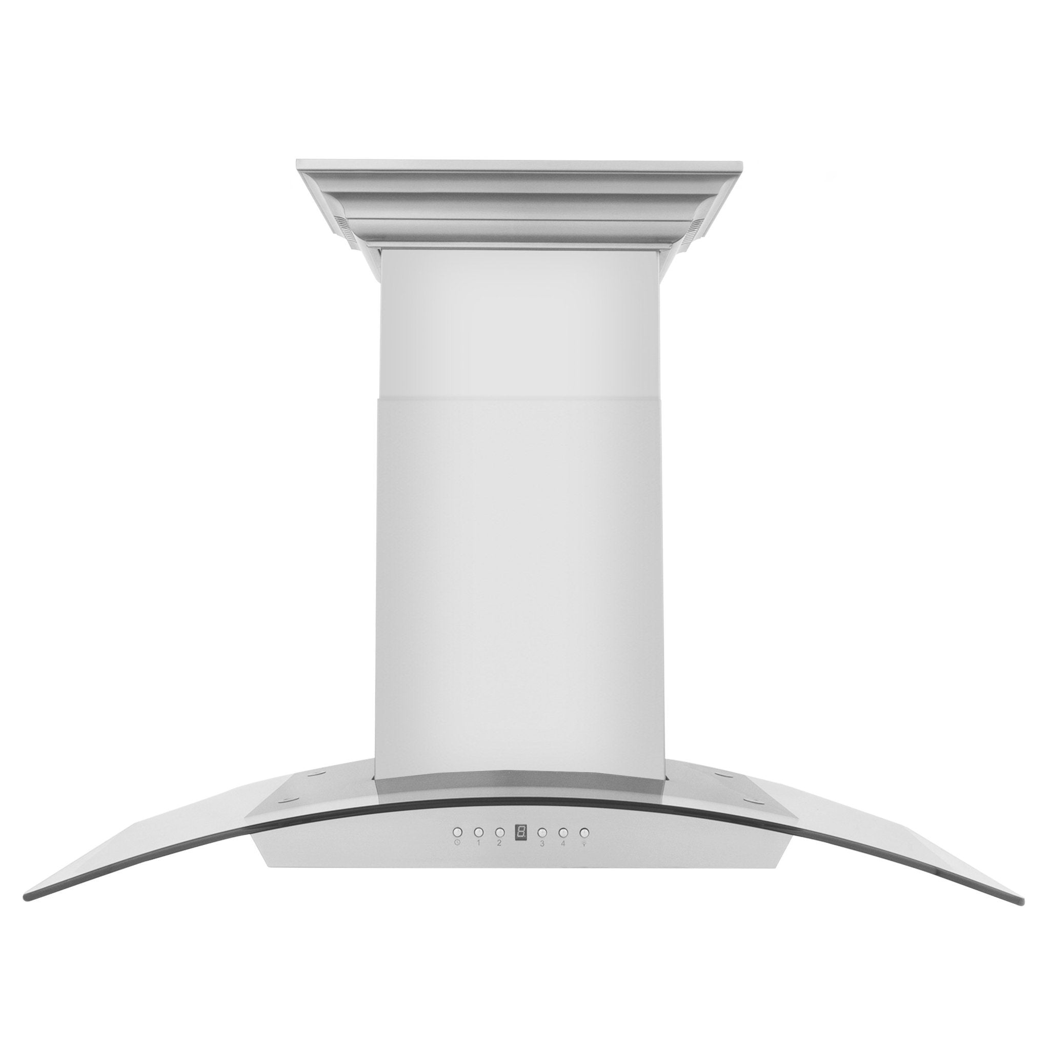 ZLINE Kitchen and Bath, ZLINE Wall Mount Range Hood in Stainless Steel with Built-in CrownSound® Bluetooth Speakers, KZCRN-BT-30,