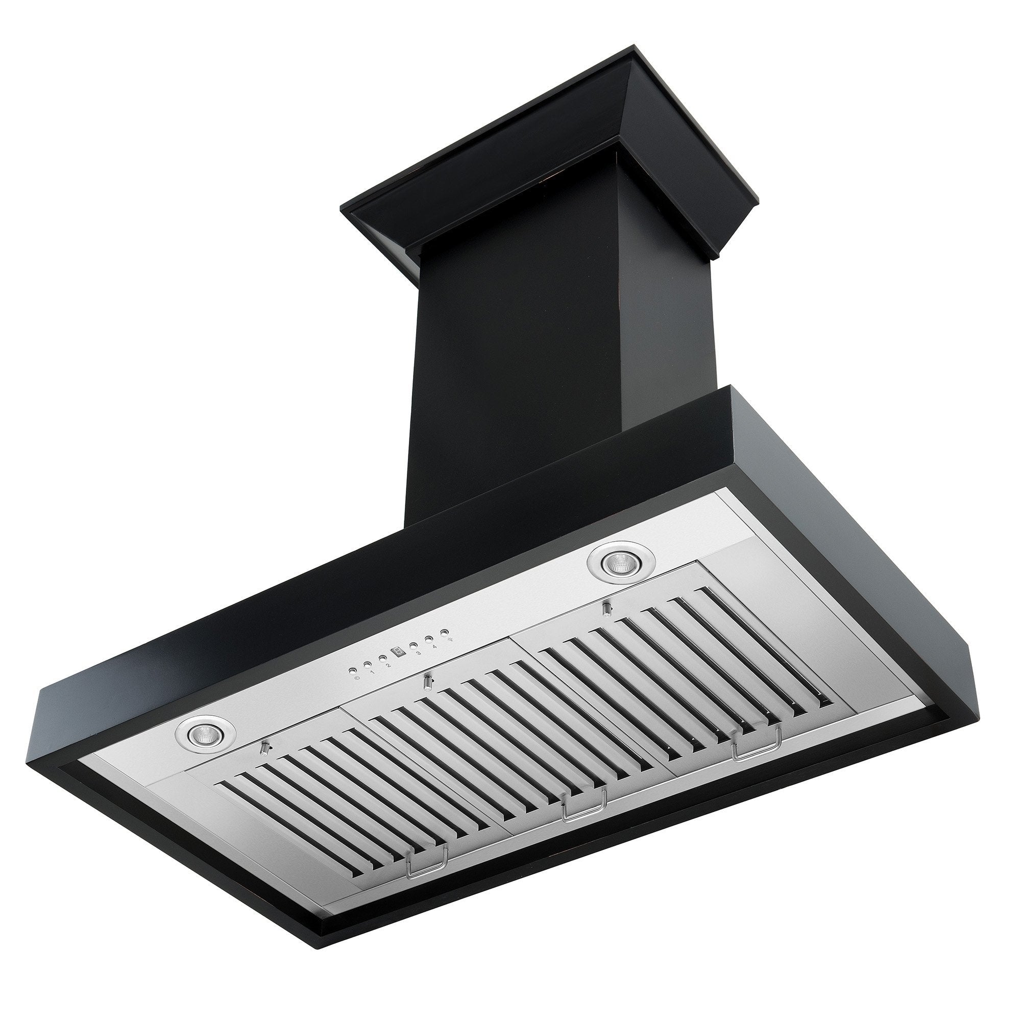 ZLINE Kitchen and Bath, ZLINE Wooden Wall Mount Range Hood in Black - Includes Remote Motor (KBCC), KBCC-RS-30-400,
