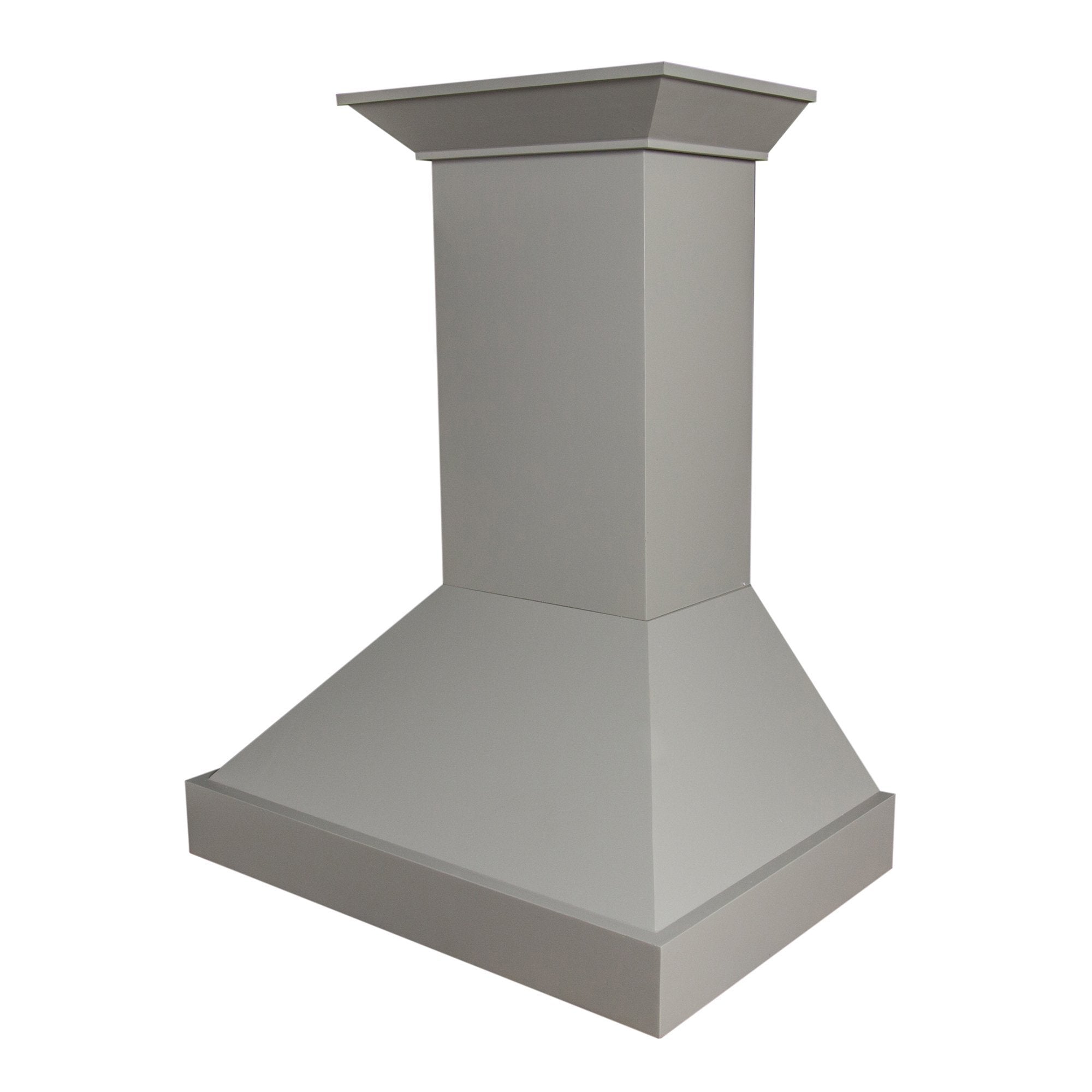 ZLINE Kitchen and Bath, ZLINE Wooden Wall Mount Range Hood In Gray - Includes Remote Motor (KBUU-RS-400), KBUU-RS-30-400,
