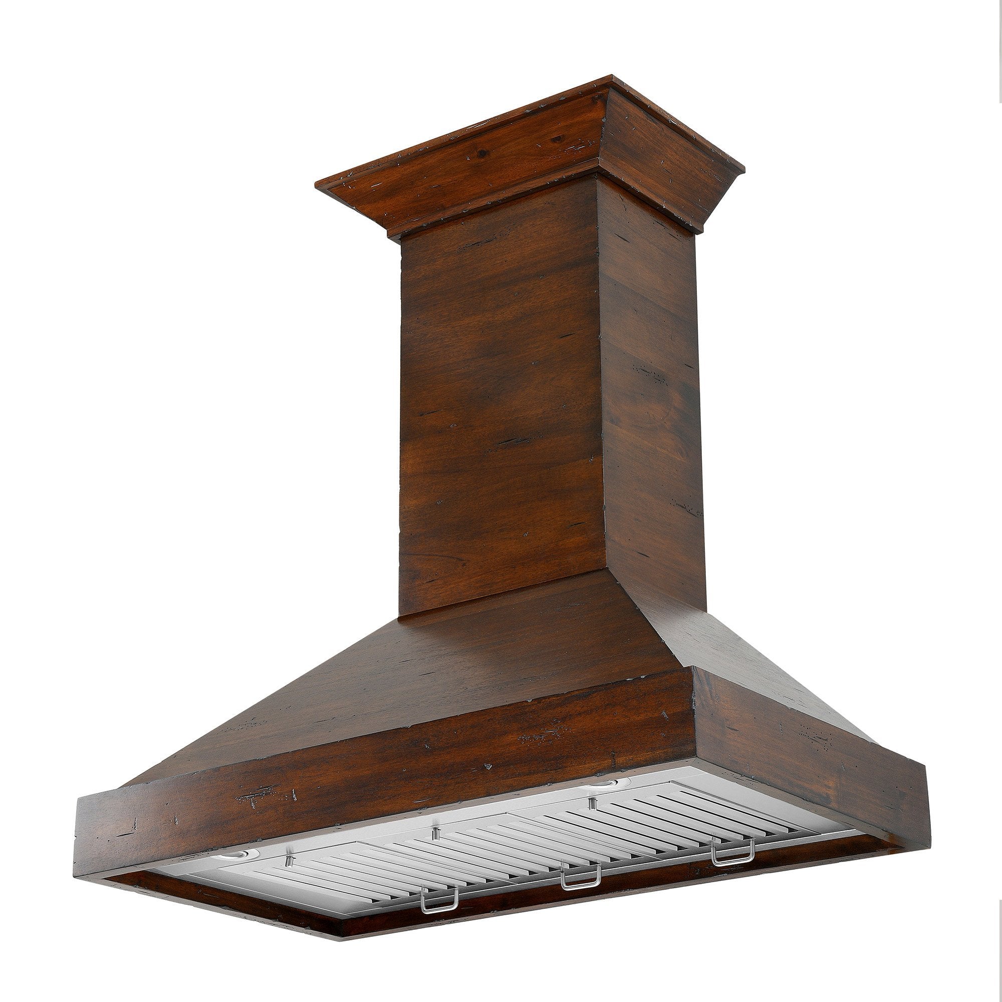 ZLINE Kitchen and Bath, ZLINE Wooden Wall Mount Range Hood in Walnut - Includes Remote Motor (KBRR-RD), KBRR-RD-30,
